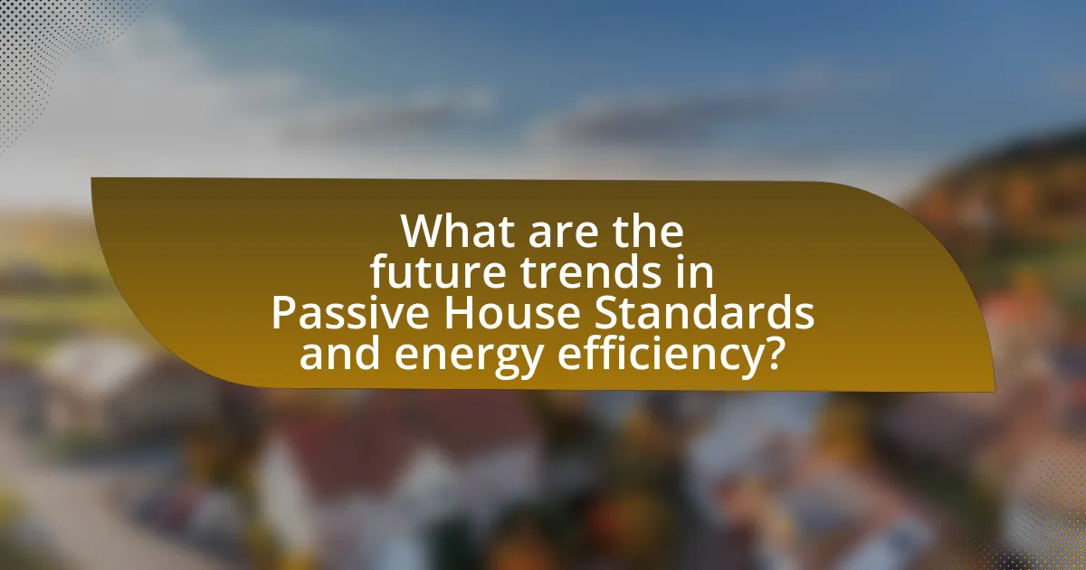 What are the future trends in Passive House Standards and energy efficiency?